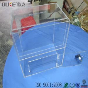 Personalizované malé akrylové hlasovací schránky Navrhované boxy se zámkem