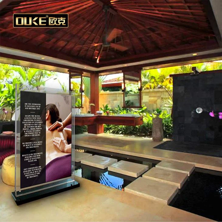 Black Acrylic Sign Hilder