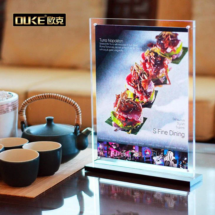 Black Acrylic Sign Hilder