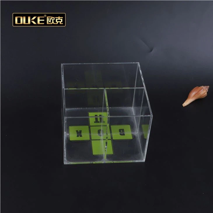 Samll Acrylic Storage Box Divided Compartments