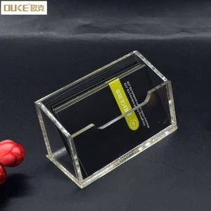Plocha Clear Acrylic Business Card Box